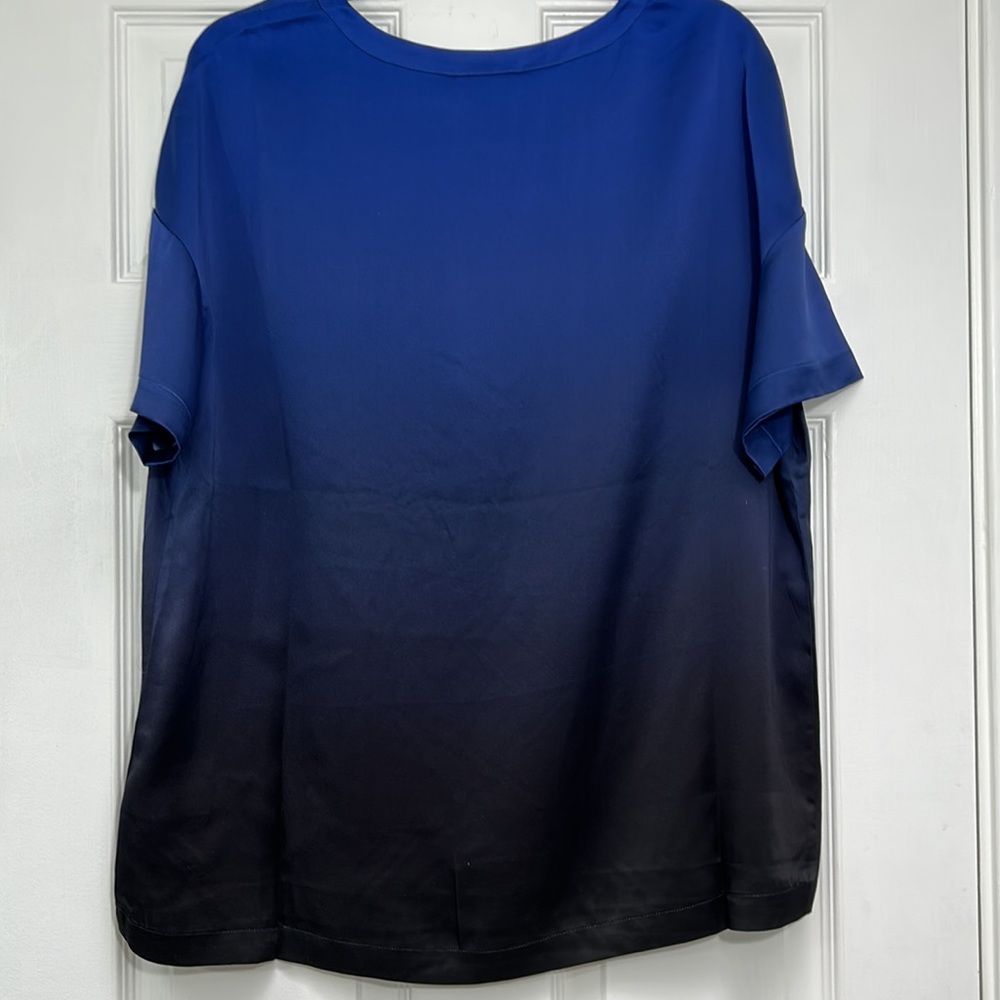 Badgley Mischka Silk Lounge Top-Size M - Picture 2 of 8